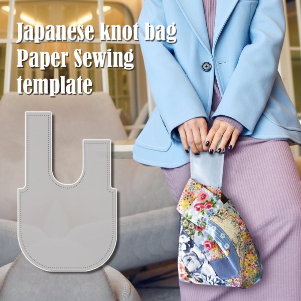 Japanese knot bag Sewing Pattern Template