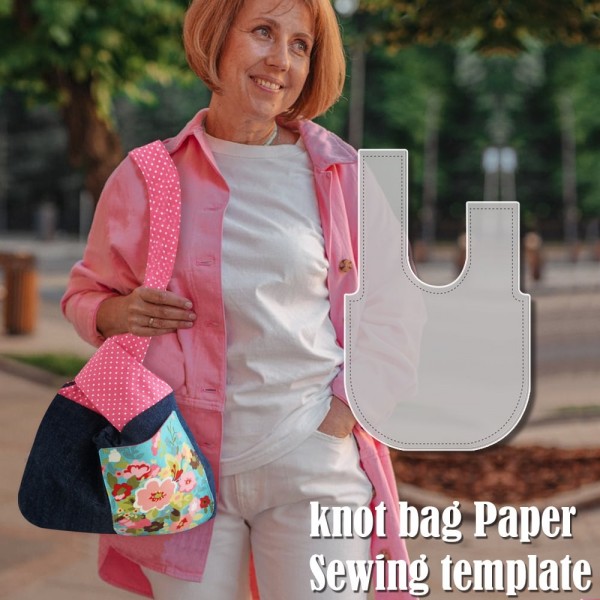 Japanese knot bag Sewing Pattern Template