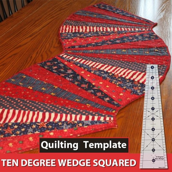 Spicy Spiral Table Runner Quilting Template Ruler