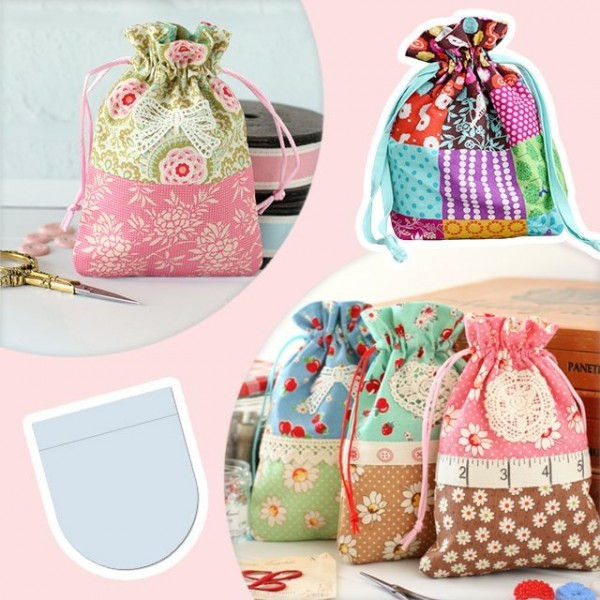 DIY Drawstring Bag Template