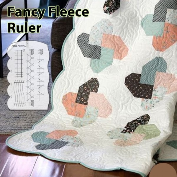 Fancy Fleece&Fabric Slotted Ruler