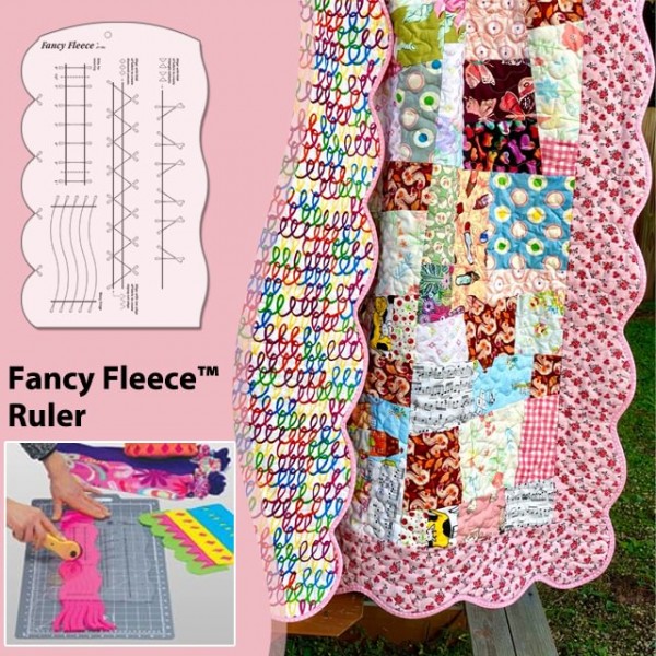 Fancy Fleece&Fabric Slotted Ruler