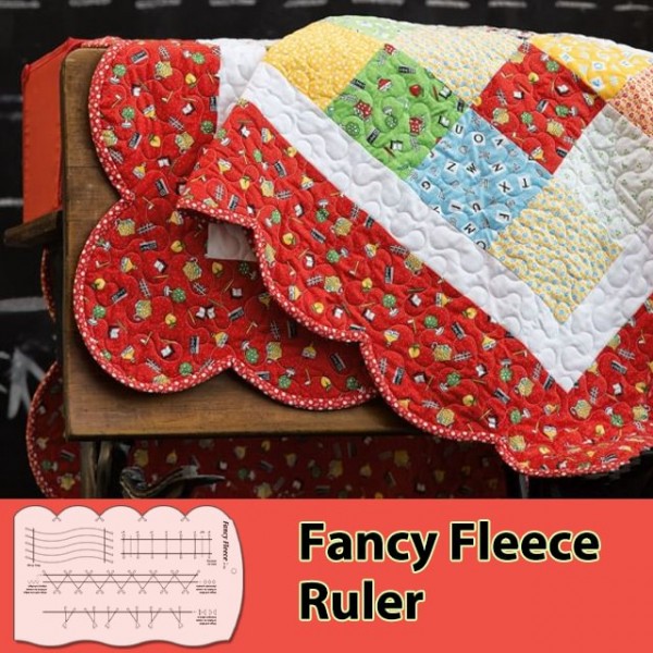 Fancy Fleece&Fabric Slotted Ruler