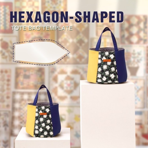 Hexagon-shaped Tote Bag Template (With Instructions)