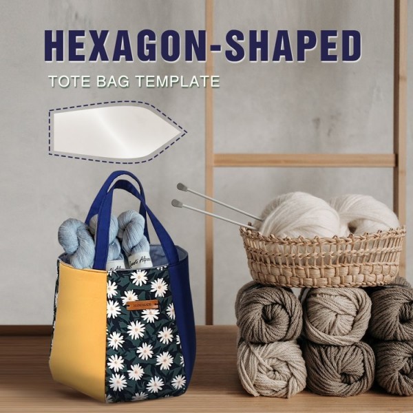 Hexagon-shaped Tote Bag Template (With Instructions)