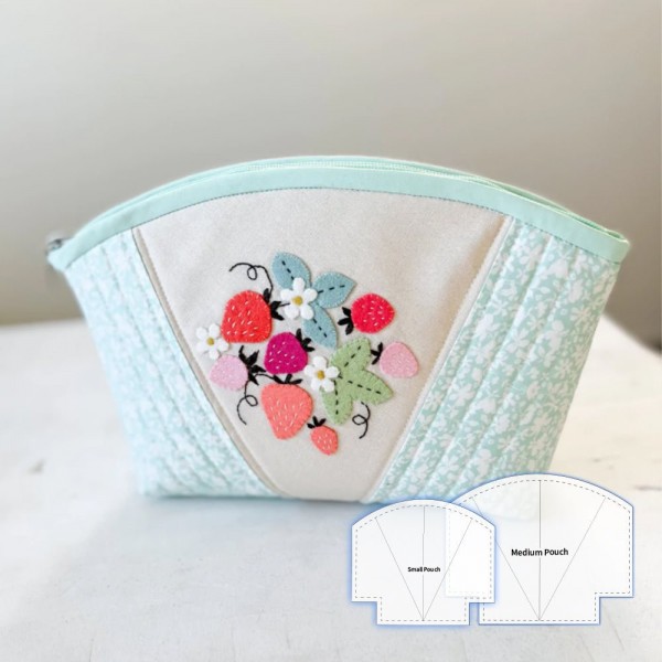 Scallops Zip Pouch Template Set (With Instructions)