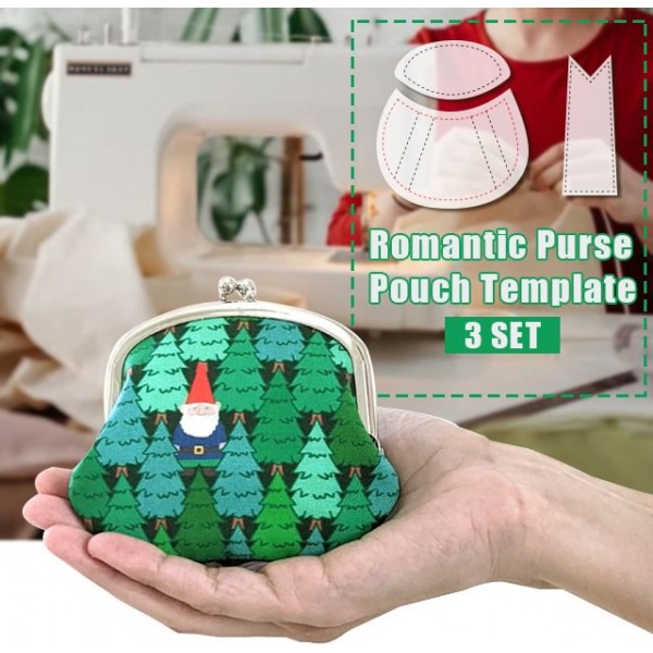 Romantic Purse Pouch Template Set