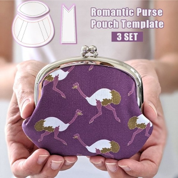 Romantic Purse Pouch Template Set