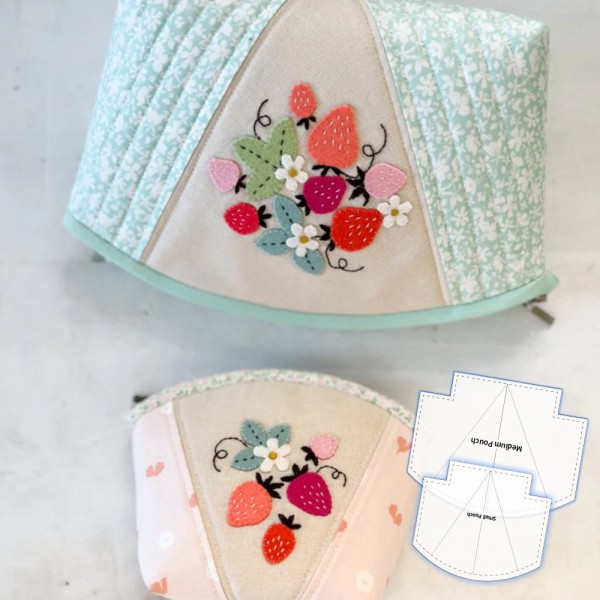 Scallops Zip Pouch Template Set (With Instructions)